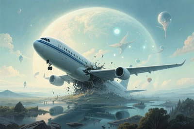 夢到親眼看到飛機墜落