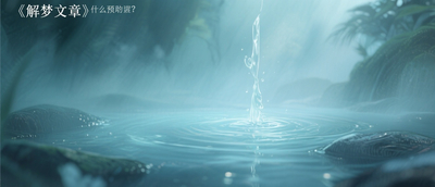 夢到清水什麼預兆