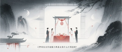 夢見別人結婚辦喜事是什麼預兆